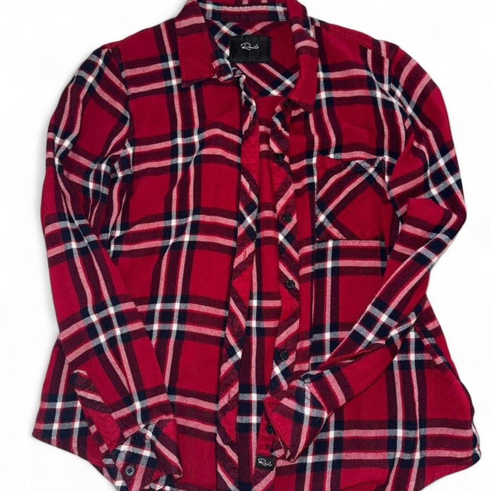 Rails Crimson and Navy Plaid Shirt